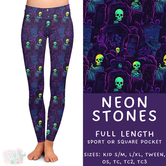 Neon Stones Full Length Leggings - 384