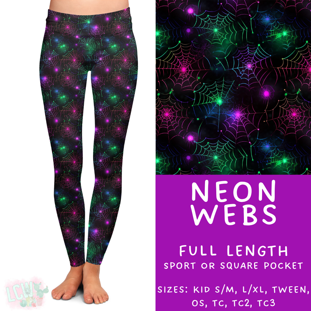 Neon Webs Full Length Leggings - 384