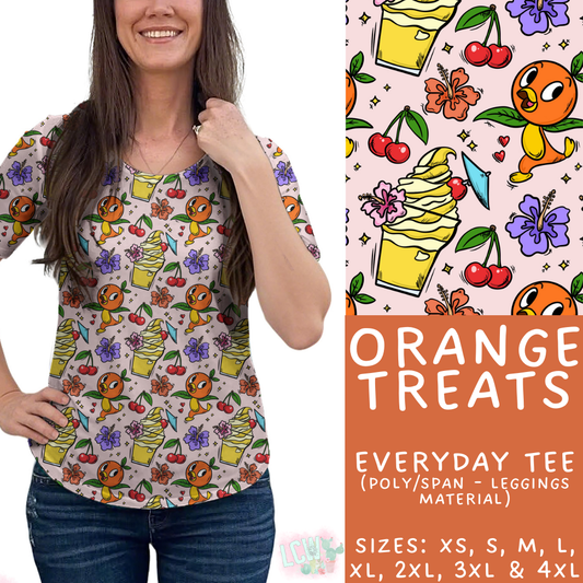 Orange Treats Every Day Tee - PREORDER Batch #482 - ETA Early April