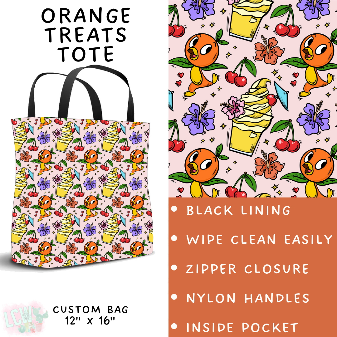 Orange Treats Tote - PREORDER Batch #482 - ETA Early April