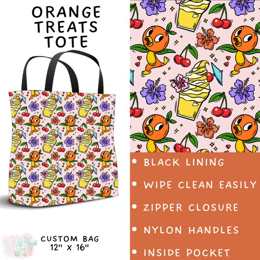Orange Treats Tote - PREORDER Batch #482 - ETA Early April
