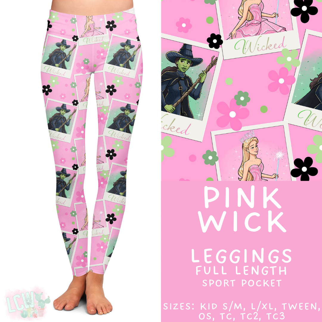 Pink Wick -  Leggings Adults & Kids - PREORDER Batch #485 - ETA Early April