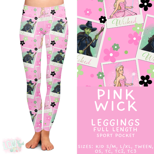 Pink Wick -  Leggings Adults & Kids - PREORDER Batch #485 - ETA Early April