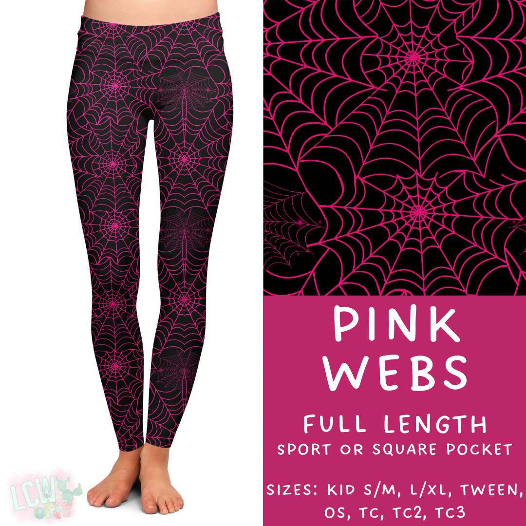 Pink Webs Full Length Leggings - 384