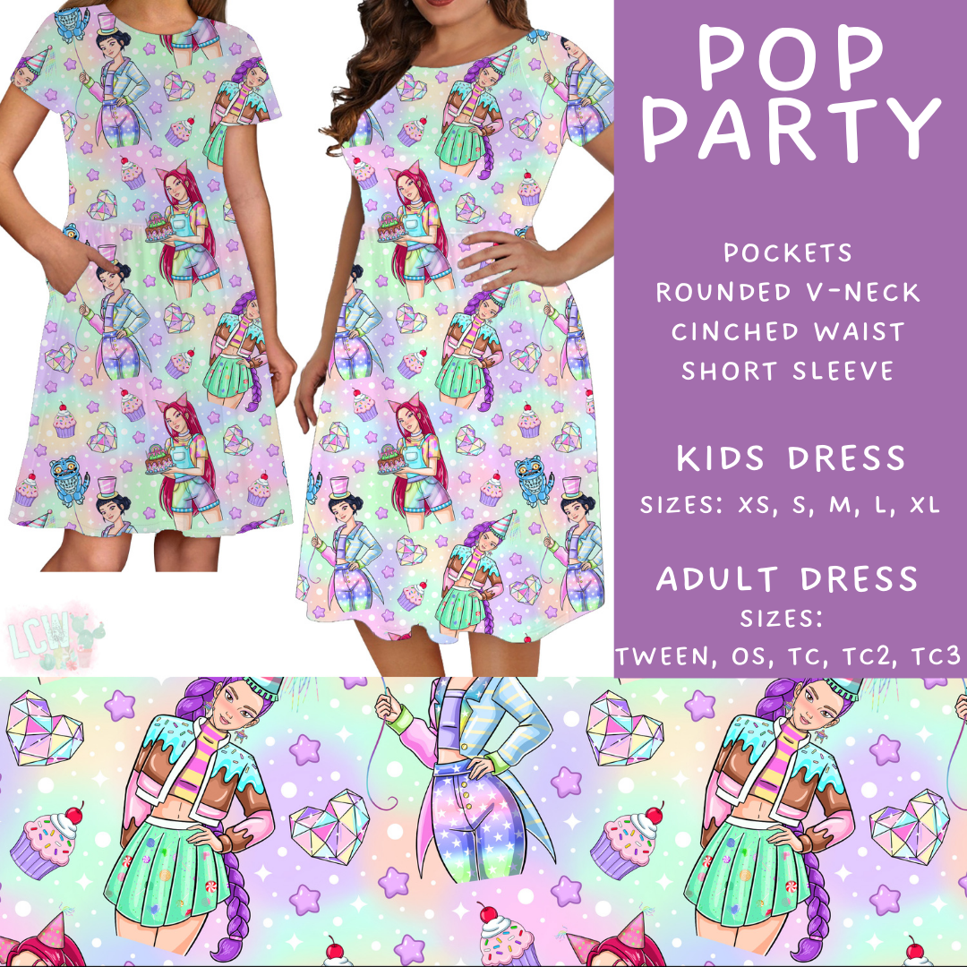 Pop Party Adult & Kids Dress - PREORDER Batch #482 - ETA Early April