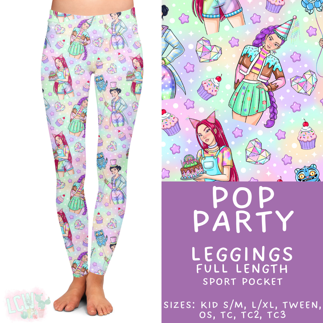 Pop Party Leggings Adult & Kids - PREORDER Batch $482 - ETA Early April
