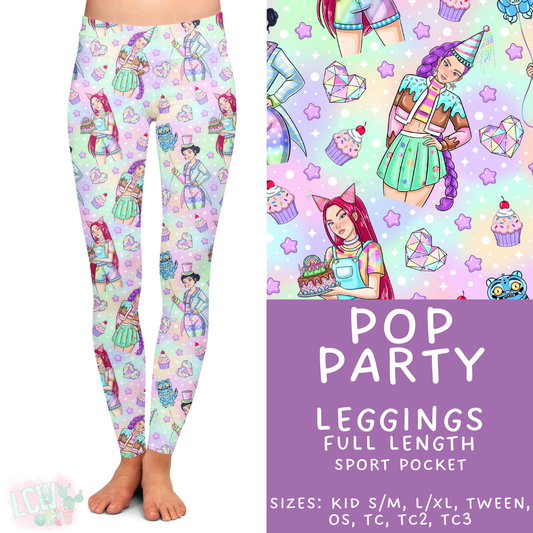 Pop Party Leggings Adult & Kids - PREORDER Batch $482 - ETA Early April