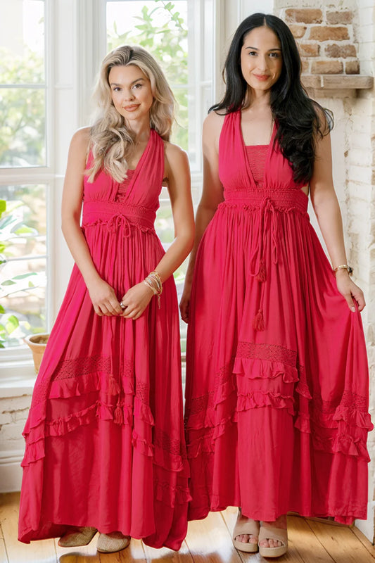 Ruffle & Radiance Maxi Dress