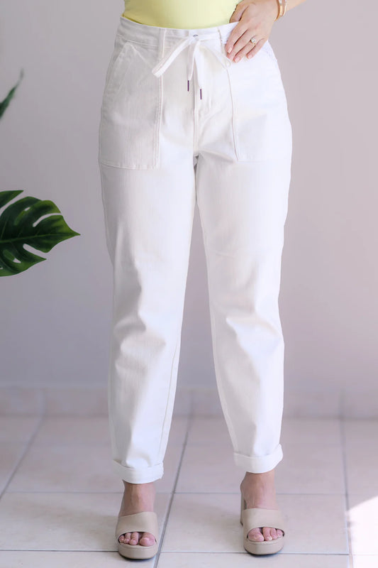 Chalk It Up Judy Blue Jogger Jeans Denim