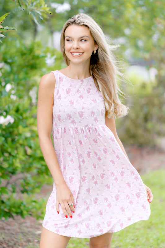 Taupe Petals Dress