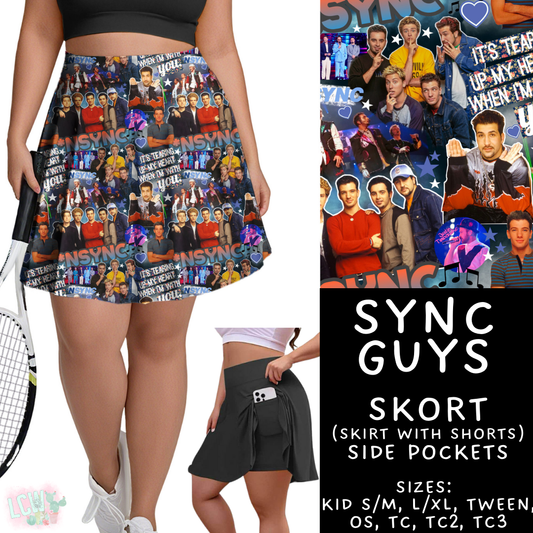 SYNC Guys Skort Adult & Kids - PREORDER Batch #482 - ETA Early April