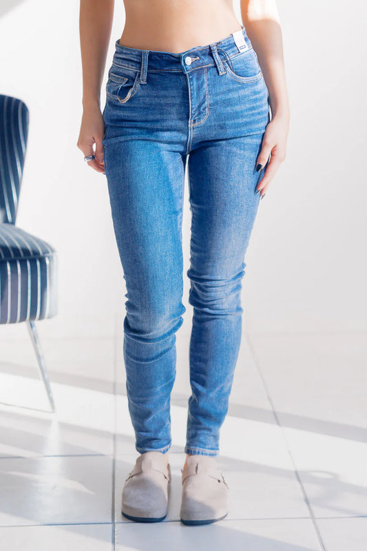 Sapphire Mist Thermal Judy Blue Skinny Jeans Denim