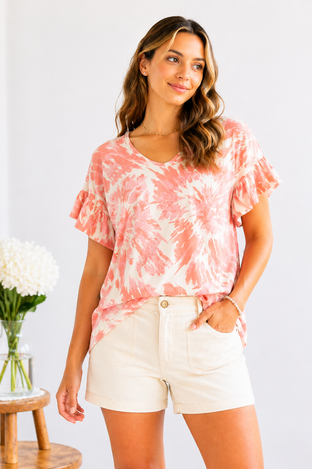 Sherbet Tie Dye Top