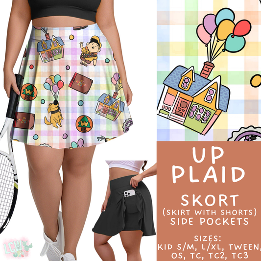 Up Plaid - Skort Adult & Kids - PREORDER Batch #485 - ETA Early April