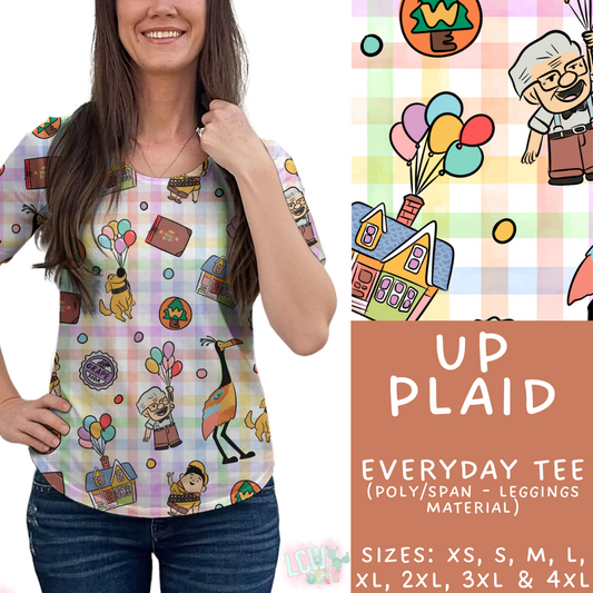 Up Plaid   - Every Day Tee - PREORDER Bach #485 - ETA Early April