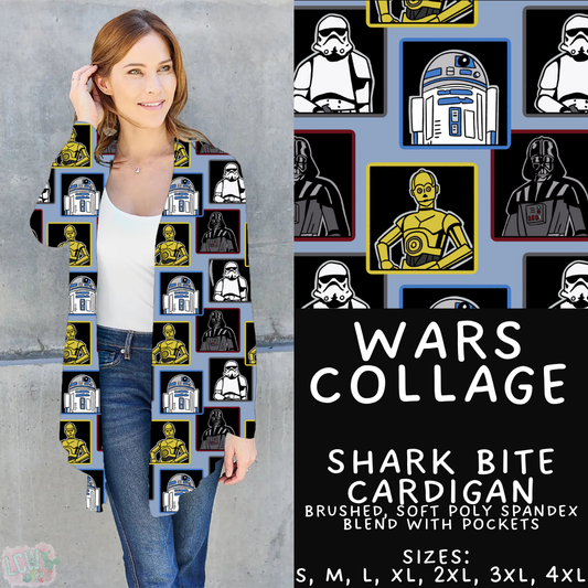 Wars Collage - Cardigan - PREORDER Batch 485 - ETA Early April