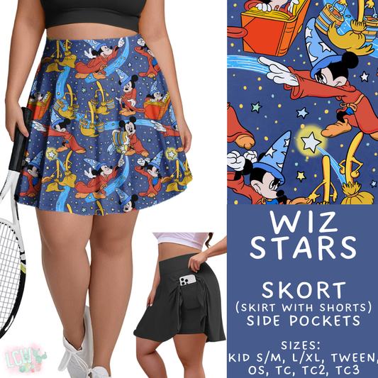 Wiz Stars Skort Adult & Kids - PREORDER Batch #482 - ETA Early April