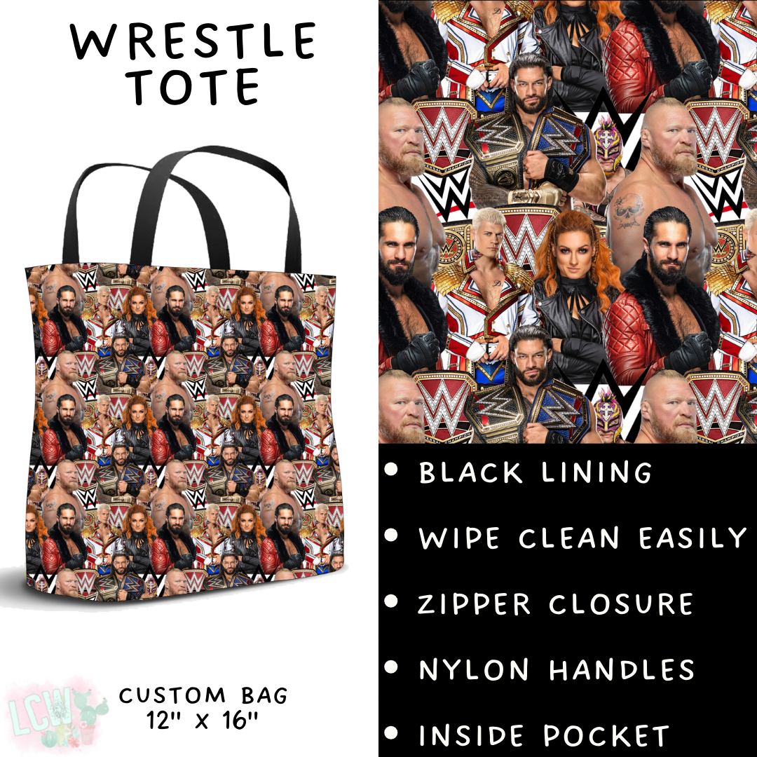 Wrestle   - Tote - PREORDER Batch #485 - ETA Early April