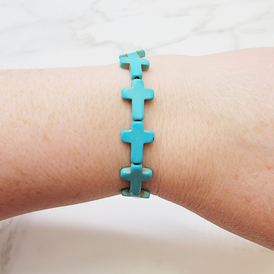 Turquoise Crosses Bracelet