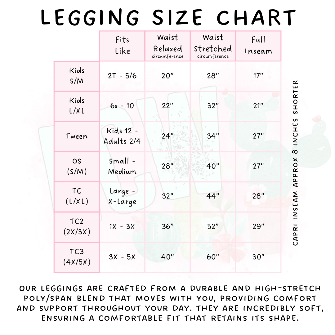 Blue Bing Leggings Adult & Kids - PREORDER Batch $482 - ETA Early April