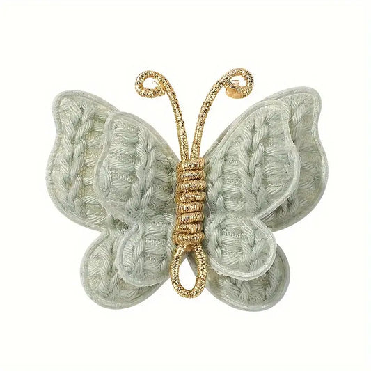 Sage Crochet Butterfly Hair Clip 2 Pack