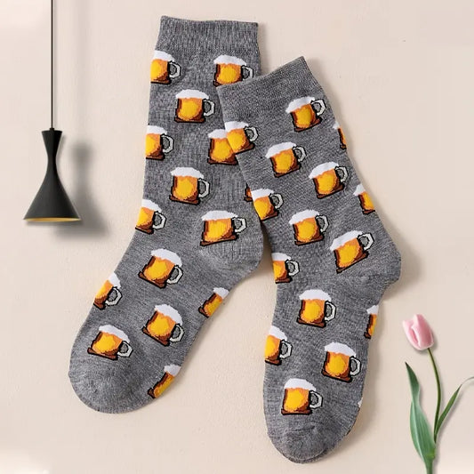 Gray Beer Socks