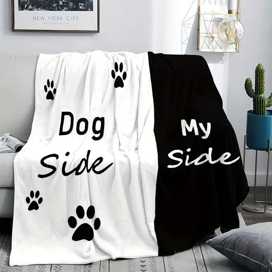 Dog Side My Side Fleece Blanket