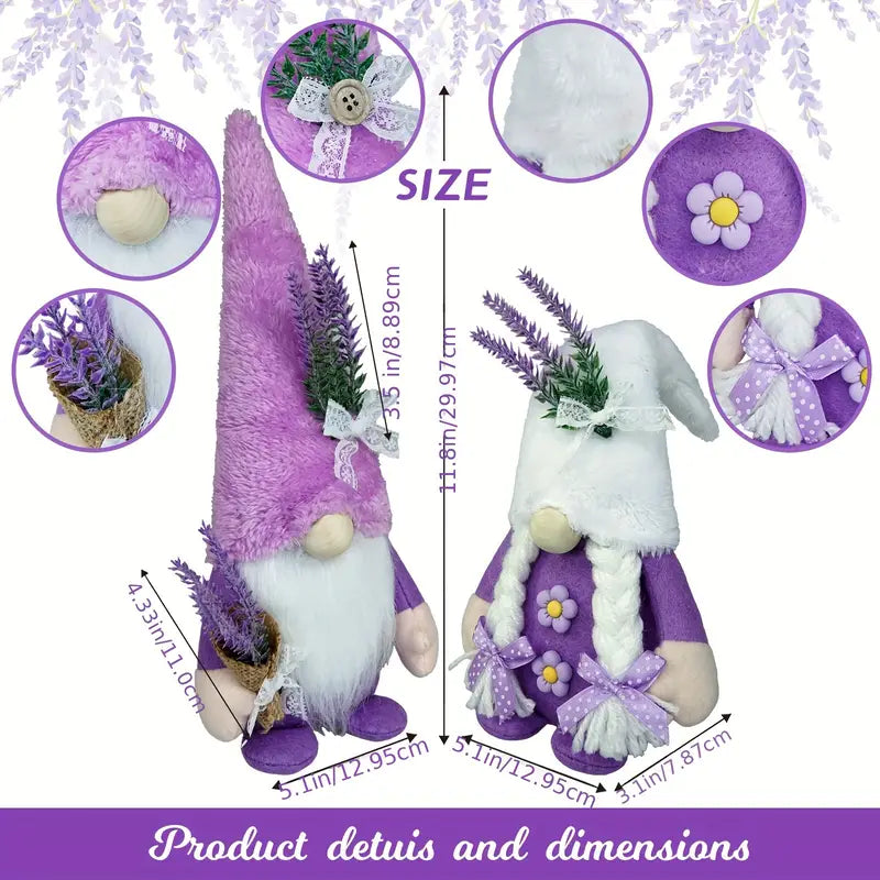 Lavender Gnome Set