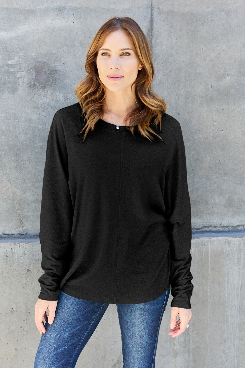 8 colors! Double Take Full Size Round Neck Long Sleeve T-Shirt