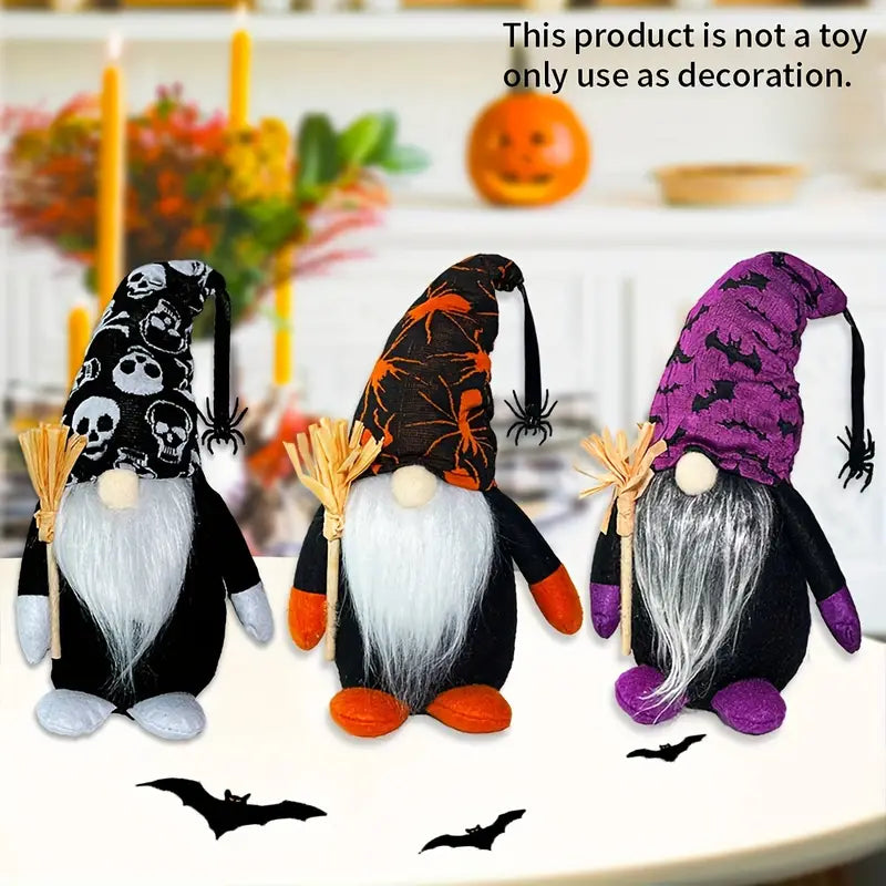 Broom Stick Halloween Gnomes - 3 Options!