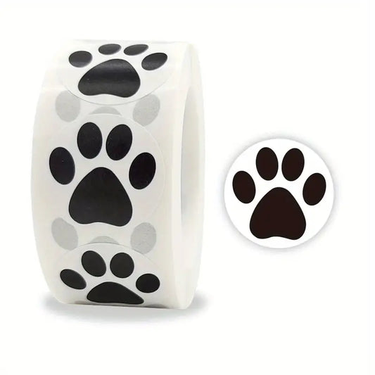 Paw Print Sticker Roll