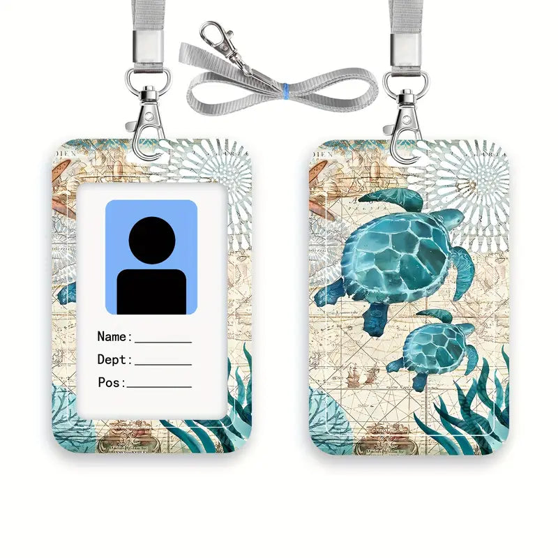 Turtle ID Holder w Lanyard