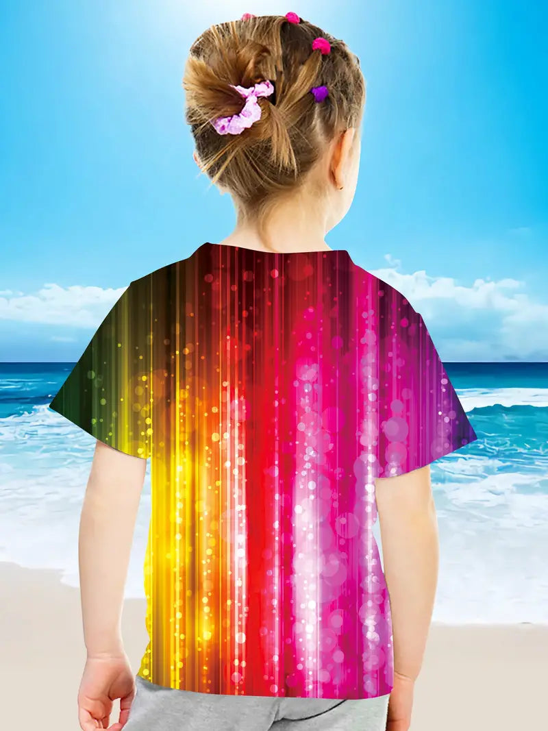 Colorful Faux Sparkle Kids Top