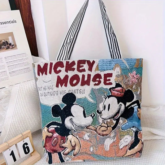 Mouse Embroidered Tote