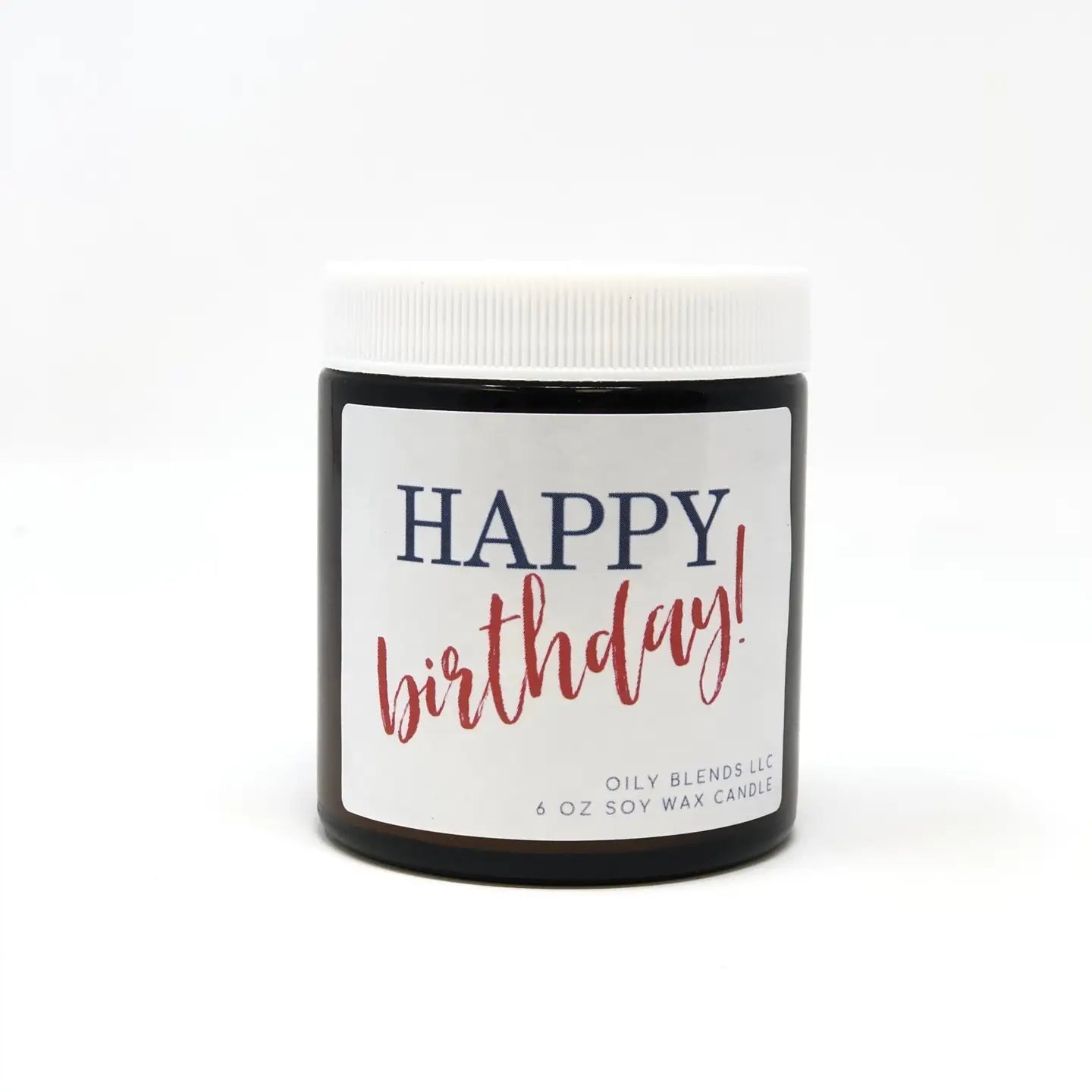 Happy Birthday Soy Wax Message Candle - 25 Hr Burn Time