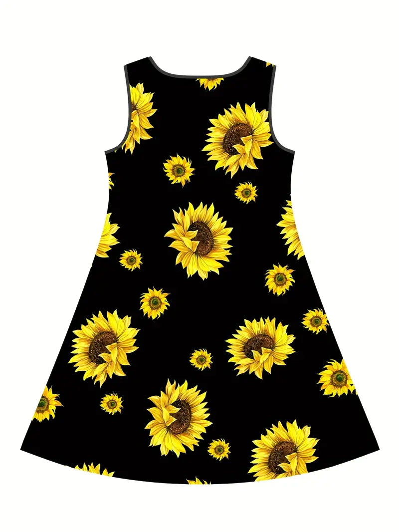 Girls Sunflower Dress