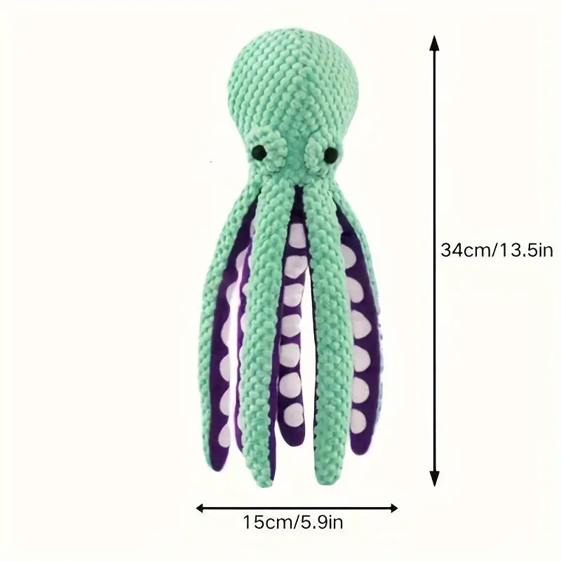 Plush Octopus Dog Toy