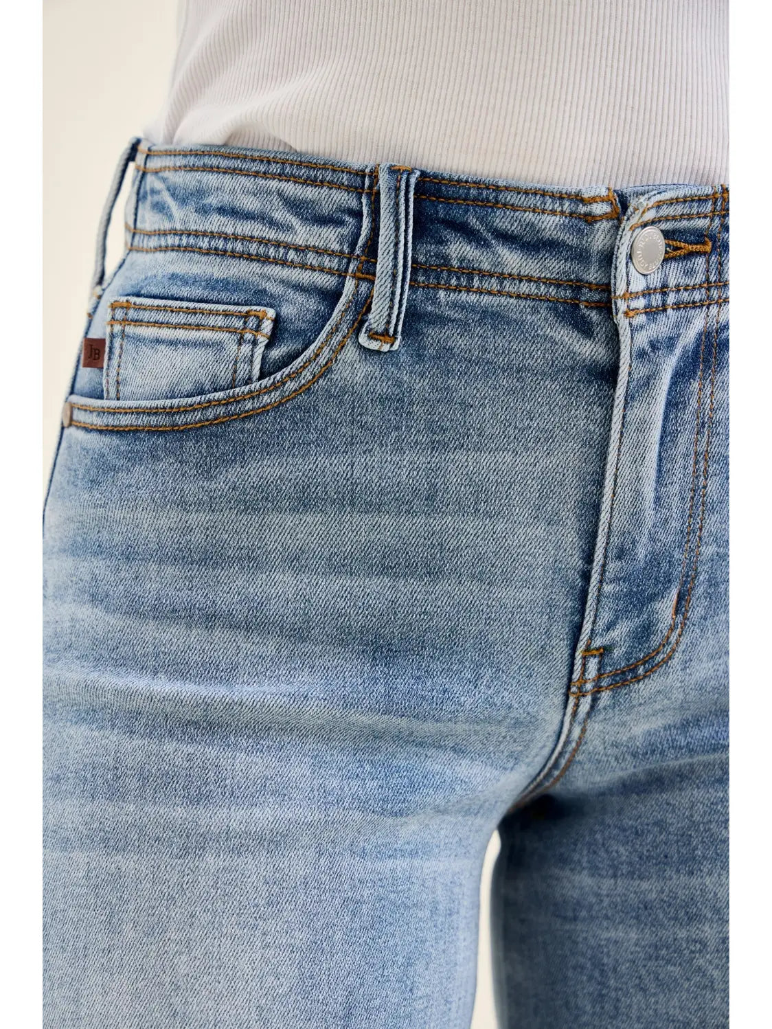 Fray Edge Wide Judy Blue Ankle