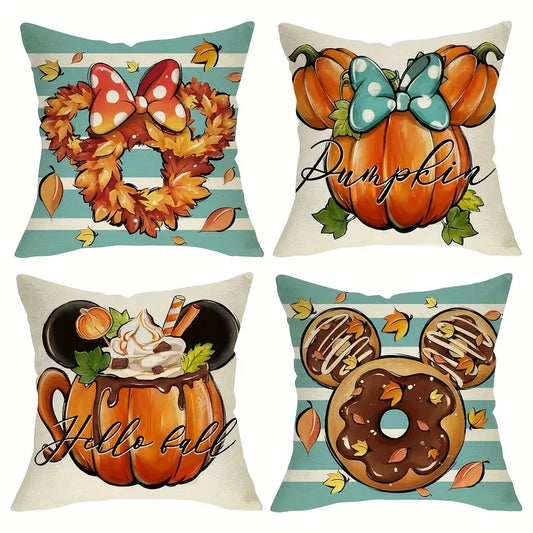 Mouse Pumpkin Pillow Cover Set