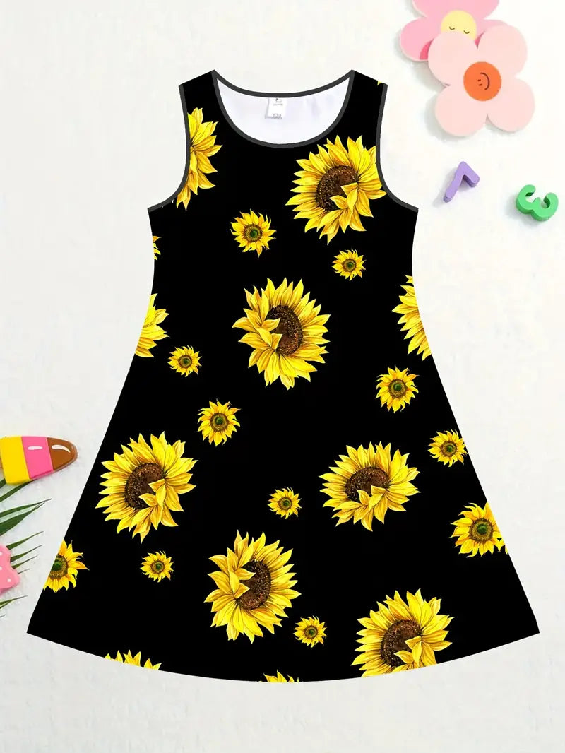 Girls Sunflower Dress