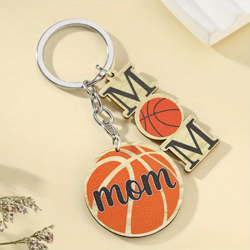 Basketball Mom Keychain