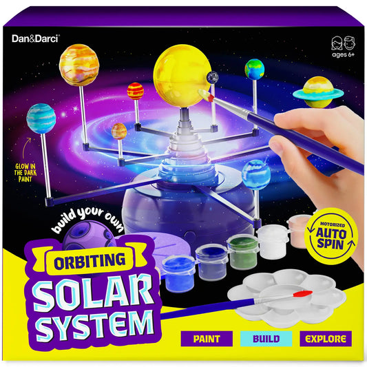 360° Orbiting Solar System For Kids, Paint & Build