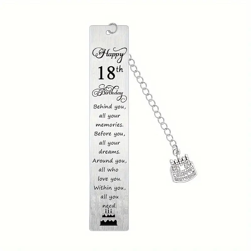 18th Birthday Bookmark