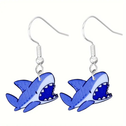 Acrylic Shark Earrings