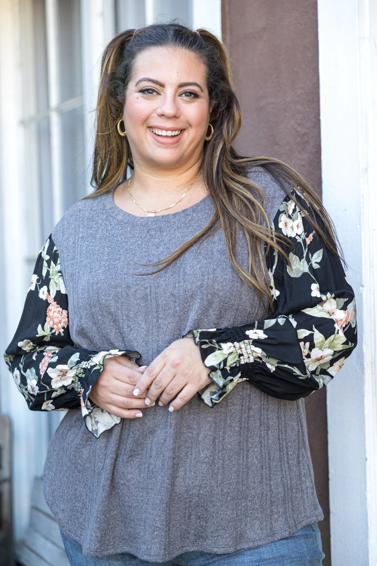 Lift You Up Hacci Long Sleeved Top