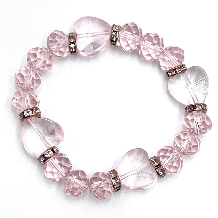 Glass Heart Bracelet