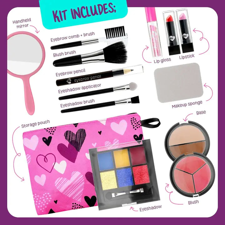 Makeup Set For Kids - Real Make Up Kit Safe For Littles