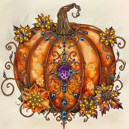 Pretty Pumpkin Diamond Art