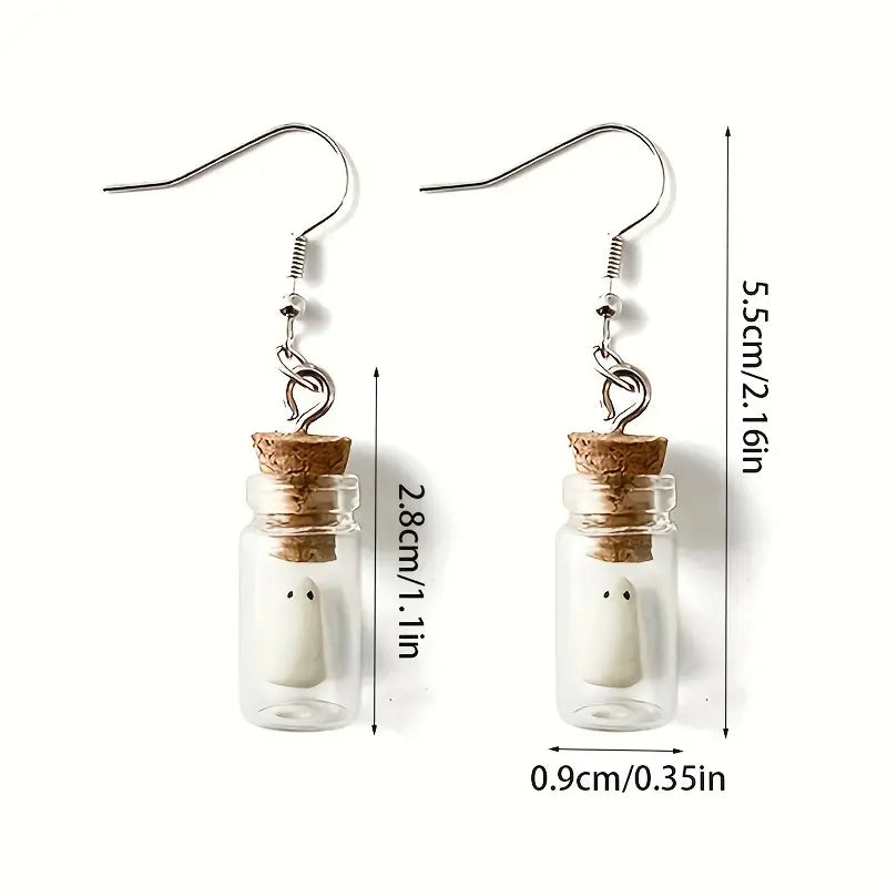 Bottled Ghost Earrings