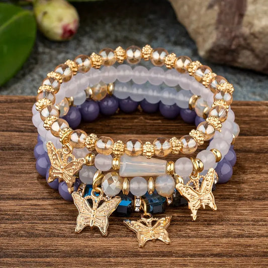 Butterfly Stack Bracelet - 3 Color Options!